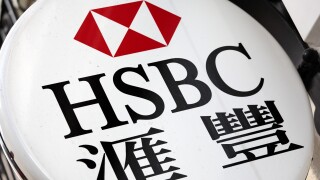 HSBC Bank sign London