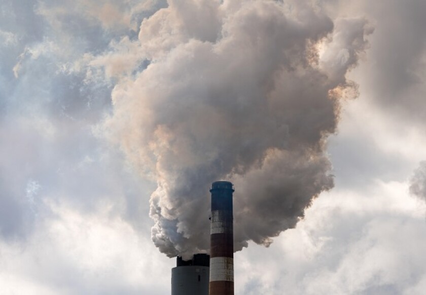 Coal power smoke carbon emissions from Alamy 17Mar22 575x375