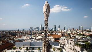 Sightseeing in Milan, Italy.