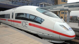 German railways (Deutsche Bahn) ICE train.