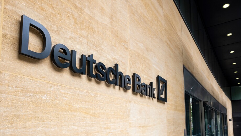 LONDON- JUNE, 2020: Deutsche Bank in the city of London, a large