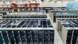 Geneva, Switzerland - 26 Jan 2018: Servers at the data centre of the European Organization for Nuclear Research (CERN) in Geneva, Switzerland.