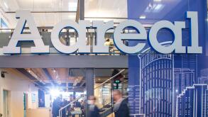 Aareal Bank Stand. Nach einem Jahr pandemiebedingte Paus findet 2021 die Immobilienmesse Expo Real wieder in Munchen statt. Seit 1998 findet die Fachmesse fur Immobilien und Investitionen jahrlich im Oktober in der bayerischen Landeshauptstadt Munchen sta