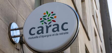 Bordeaux , France -  02 15 2024 : Carac logo brand and sign text of french mutual savings and retirement