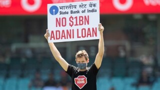Adani protest in 2020 from Alamy 25Jul24 575x375
