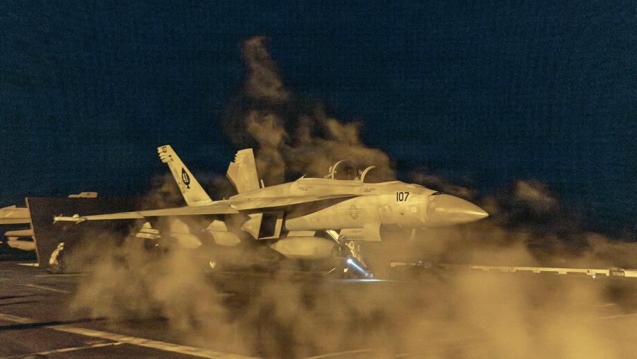 Undisclosed Location, United States. 28th Feb, 2026. A U.S. Navy F/A-18F Super Hornet, with the Black Aces of Strike Fighter Squadron 41, launches from the flight deck of the Nimitz-class aircraft carrier USS Abraham Lincoln during Operation Epic Fury, Fe