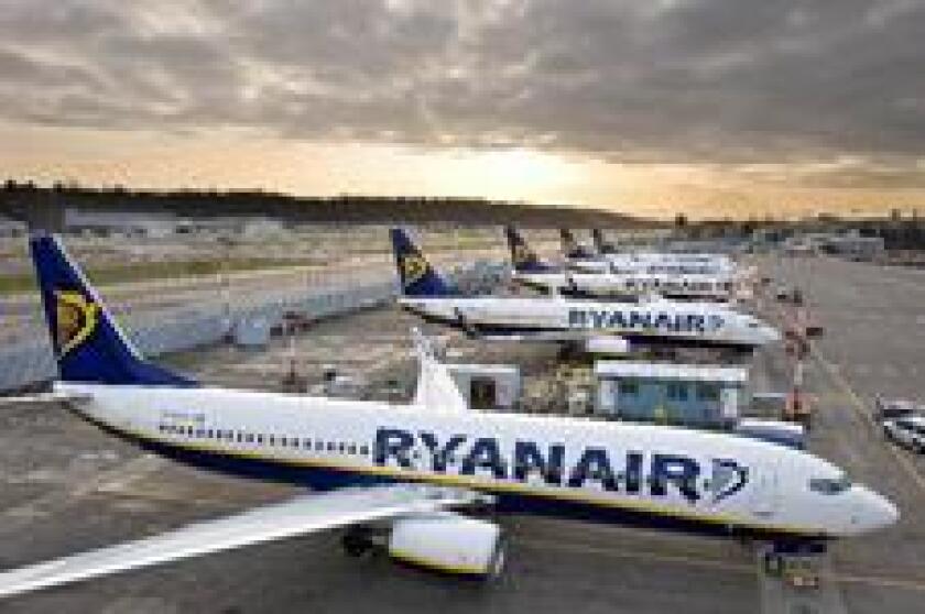 Ryanair planes for new website