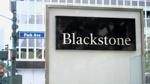 New York, NY - September 17, 2023: Blackstone Inc., American alternative investment management company's sigh at corporate headquarters 345 Park Ave