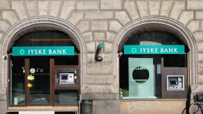 COPENHAGEN - MARCH 11: Jyske Bank branch on March 11, 2011 in Copenhagen, Denmark. Jyske Bank announced 757 million DKK of profit for 2010 (61% growth