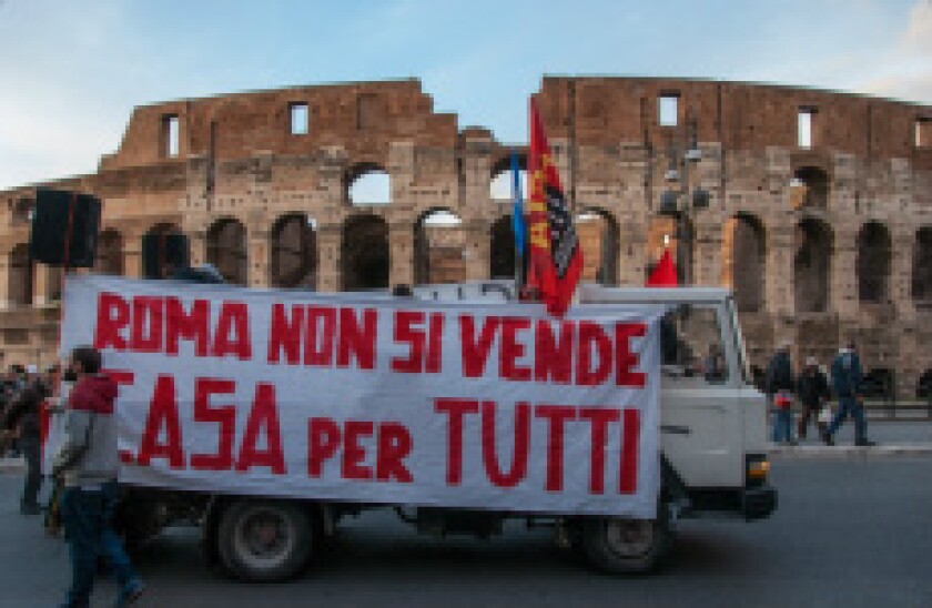 Italy housing protest