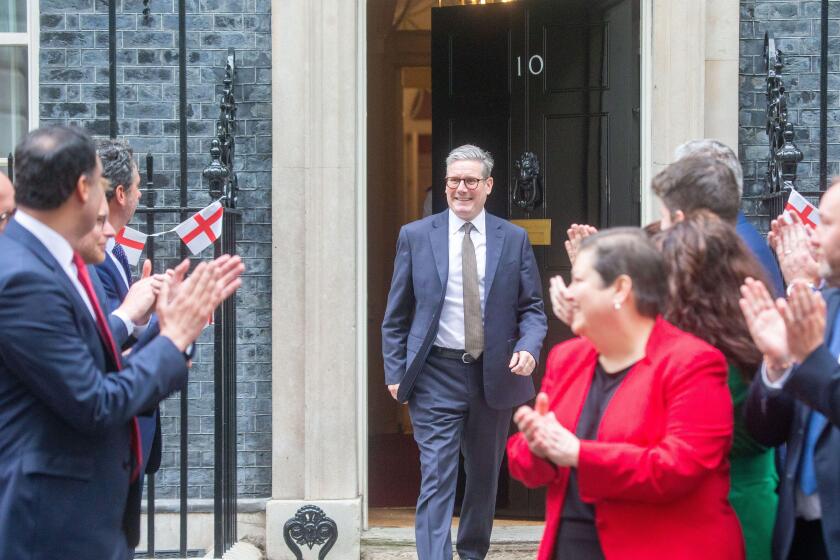 London, England, UK. 9th July, 2024. Prime Minister KEIR STARMER poses with Scottish Labour MPs outside 10 Downing Street. (Credit Image: © Tayfun Salci/ZUMA Press Wire) EDITORIAL USAGE ONLY! Not for Commercial USAGE! Credit: ZUMA Press, Inc./Alamy Live N
