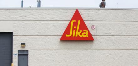A logo sign outside of a facility occupied by the Sika Corporation in Madison Heights, Michigan on July 17, 2016.