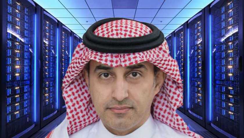 Bassam Al-B with data centre.jpg