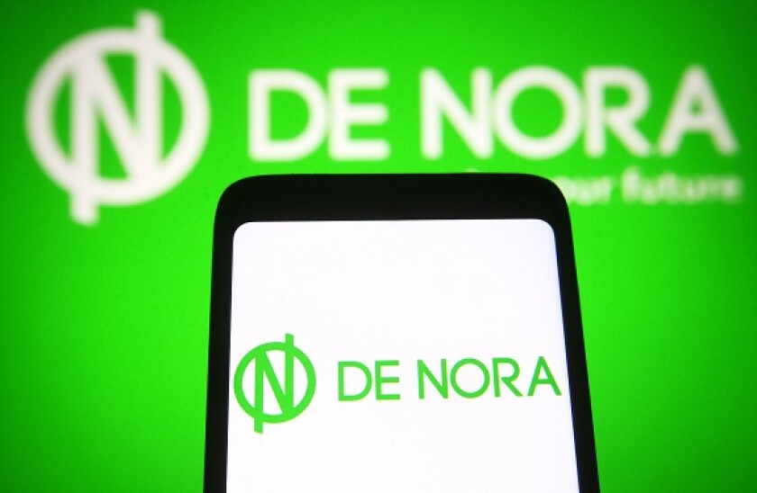 Ukraine. 10th Nov, 2021. In this photo illustration, a De Nora S.p.A. logo is seen on a smartphone screen. (Credit Image: © Pavlo Gonchar/SOPA Images via ZUMA Press Wire)