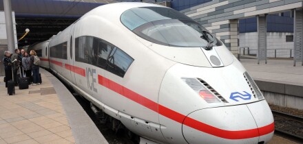 ICE train, German railways (Deutsche Bahn) ICE train
