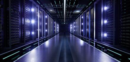 Data Center with Servers.