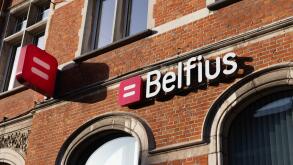 DENDERMONDE, BELGIUM, 7 OCTOBER 2023: Exterior view of a Belfius Bank and Insurance office in Flanders. Belfius provides financial services and was pu