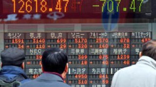 Hong Kong people looking at index