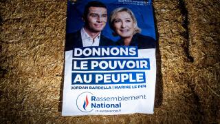 Public meeting by Marion Anne Perrine. "Marine" Le Pen is a French lawyer and politician who has been President of the National Rally since 2011. She has been the member of the National Assembly for the 11th constituency of Pas-de-Calais since 2017. Franc