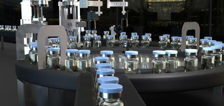 Inspection and control of vaccines on the production line in a company from the pharmacological industry