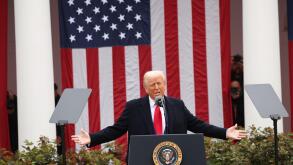 Washington, Dc, USA. 02nd Apr, 2025. President Donald Trump speaks during a 'Liberation Day' event in the Rose Garden at the White House on April 2, 2025 in Washington, DC Today's tariffs are just the most recent moves that President Trump has taken in th
