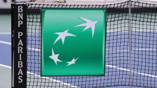 Kyiv, Ukraine. 16th April, 2016. Details of central court of Campa Bucha Tennis Club during BNP Paribas FedCup game Ukraine vs Argentina, Kyiv, Ukraine. Credit:  Oleksandr Prykhodko/Alamy Live News