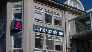 Landsbankinn bank in Reykjavik Iceland