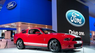 Ford Shelby GT500 at the 2009 NAIAS North American International Auto Show in Detroit Michigan USA.. Image shot 2009. Exact date unknown.