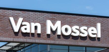 Van Mossel logo sign. Mobility company Van Mossel Automotive Group has grown into one of the larger and leading automotive companies in Europe.