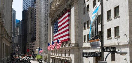 New York Stock Exchange (NYSE), Wall Street, Financial District, NYC, New York City. Image shot 05/2008. Exact date unknown.