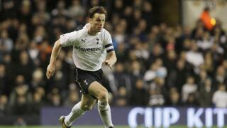 Tottenham Hotspur's Scott Parker plays against Stevenage during their English FA Cup fifth round replay soccer match at White Hart Lane, London, Wednesday, March 7, 2012. (AP Photo/Sang Tan)