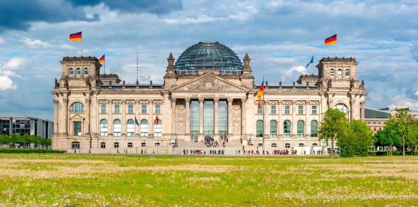 Reichstag building in Berlin, Germany