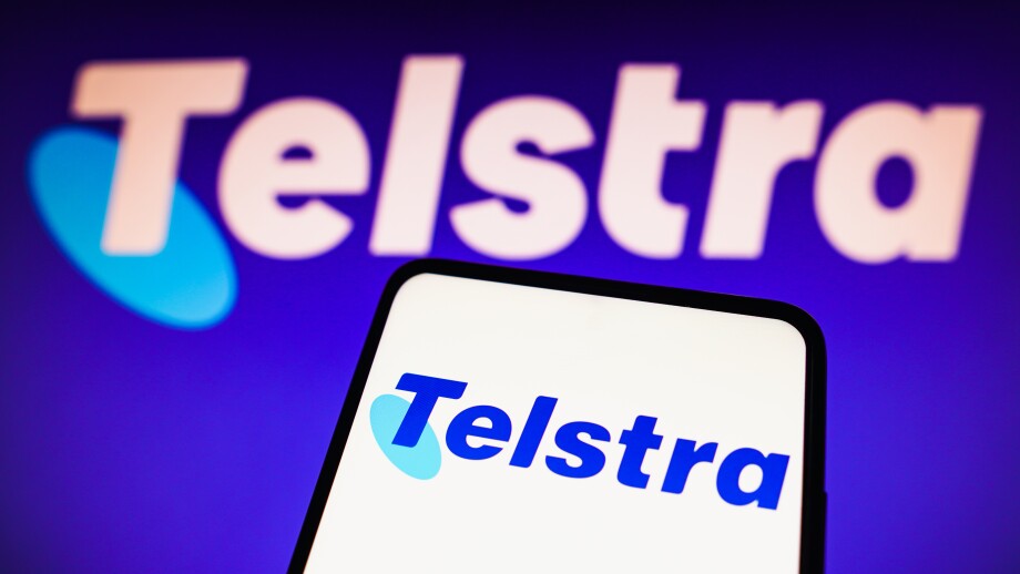 November 14, 2022, Brazil. In this photo illustration the Telstr