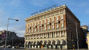 The Svenska Handelsbanken in Stockholm, Sweden. The Swedish bank was established in 1871.