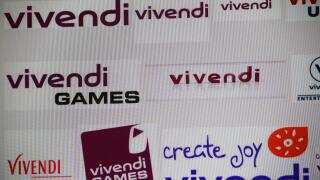 Loge der Marke "Vivendi", Berlin.