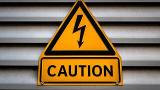 Caution information sign