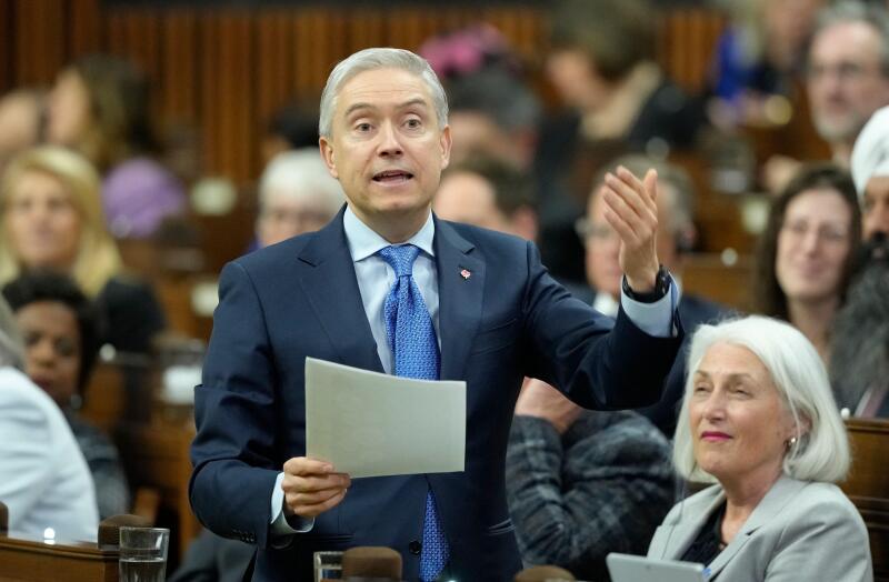Ottawa, Canada. 28th Jan, 2026. Minister of Finance and National Revenue Francois-Philippe Champagne rises during Question Period on Parliament Hill in Ottawa on Wednesday, Jan. 28, 2026. Credit: The Canadian Press/Alamy Live News