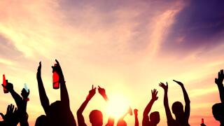 People Celebration Beach Party Summer Holiday Vacation Concept