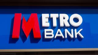 Metro Bank sign, UK