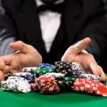 poker player with chips at casino table