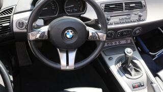 look into the cockpit of a BMW cabrio car