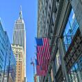 Empire State Building and US Flag
