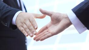 image of a firm handshake