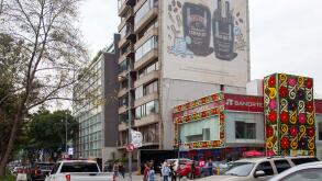 Avenida Presidente Masaryk during  Festival de Flores (Day of the Dead)  in Polanco Neighbourhood in Mexico City, Mexico