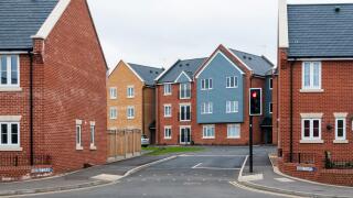 New housing on brownfield site in King's Lynn.  Former site of demolished Pilot cinema.