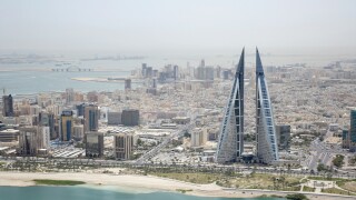 Bahrain Financial Harbour and World Trade Center centre Manama. Image shot 2009. Exact date unknown.