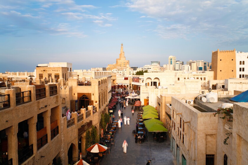 Qatar, Middle East, Arabian Peninsula, Doha, the restored Souq Waqif