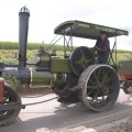 A steam roller rumbles through rural Essex