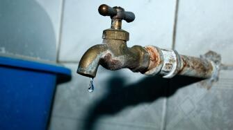 Little Drops of Water in Faucet