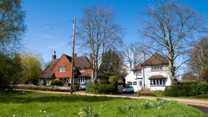 Ditached houses in Dorking, Surrey, England